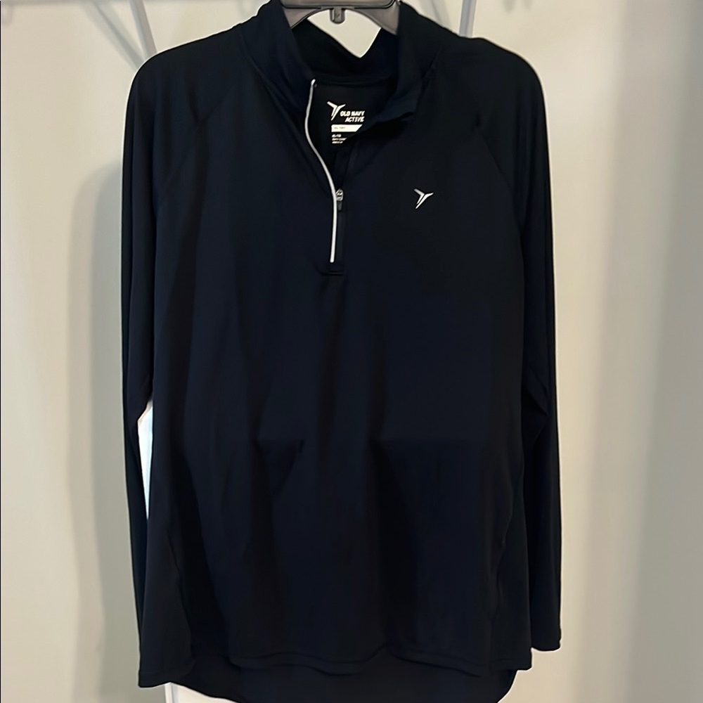 Old Navy Active Black Quarter-Zip Top